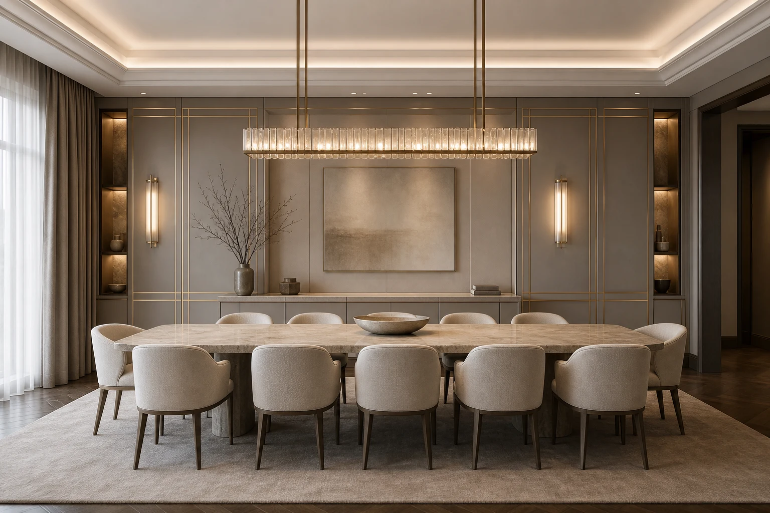 CAS AURUM completed wall panel and millwork project 10