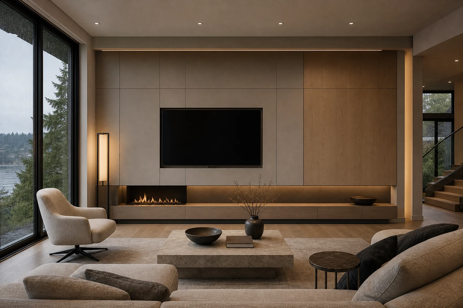 CAS AURUM completed wall panel and millwork project 9