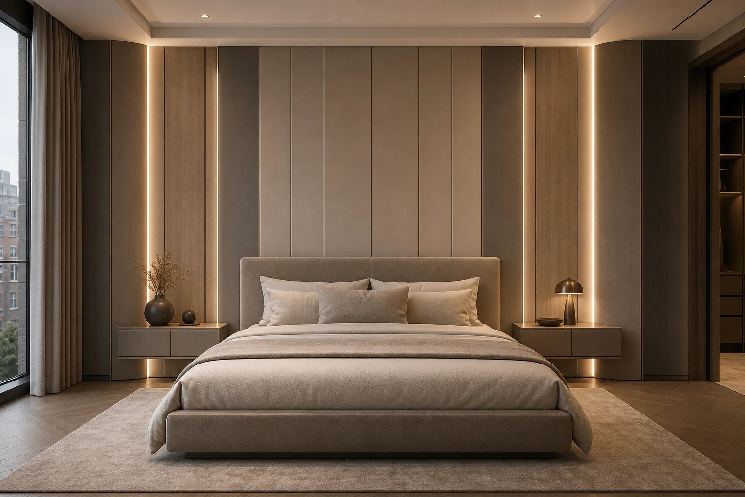 CAS AURUM hallway accent walls custom interior