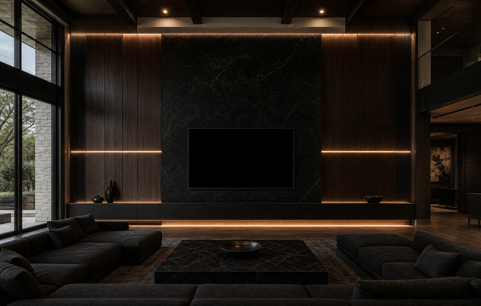 CAS AURUM completed wall panel and millwork project 8