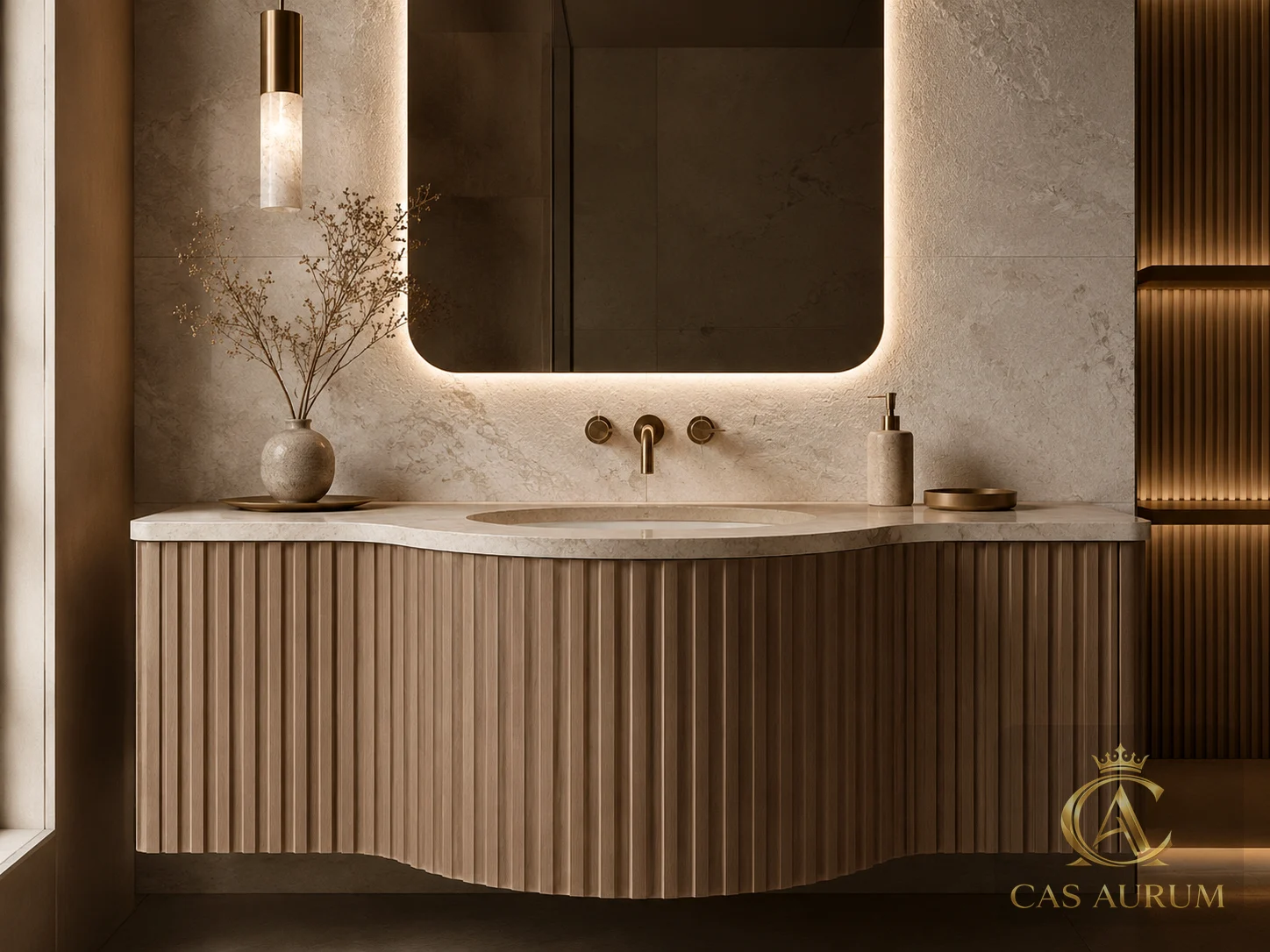 CAS AURUM completed wall panel and millwork project 4