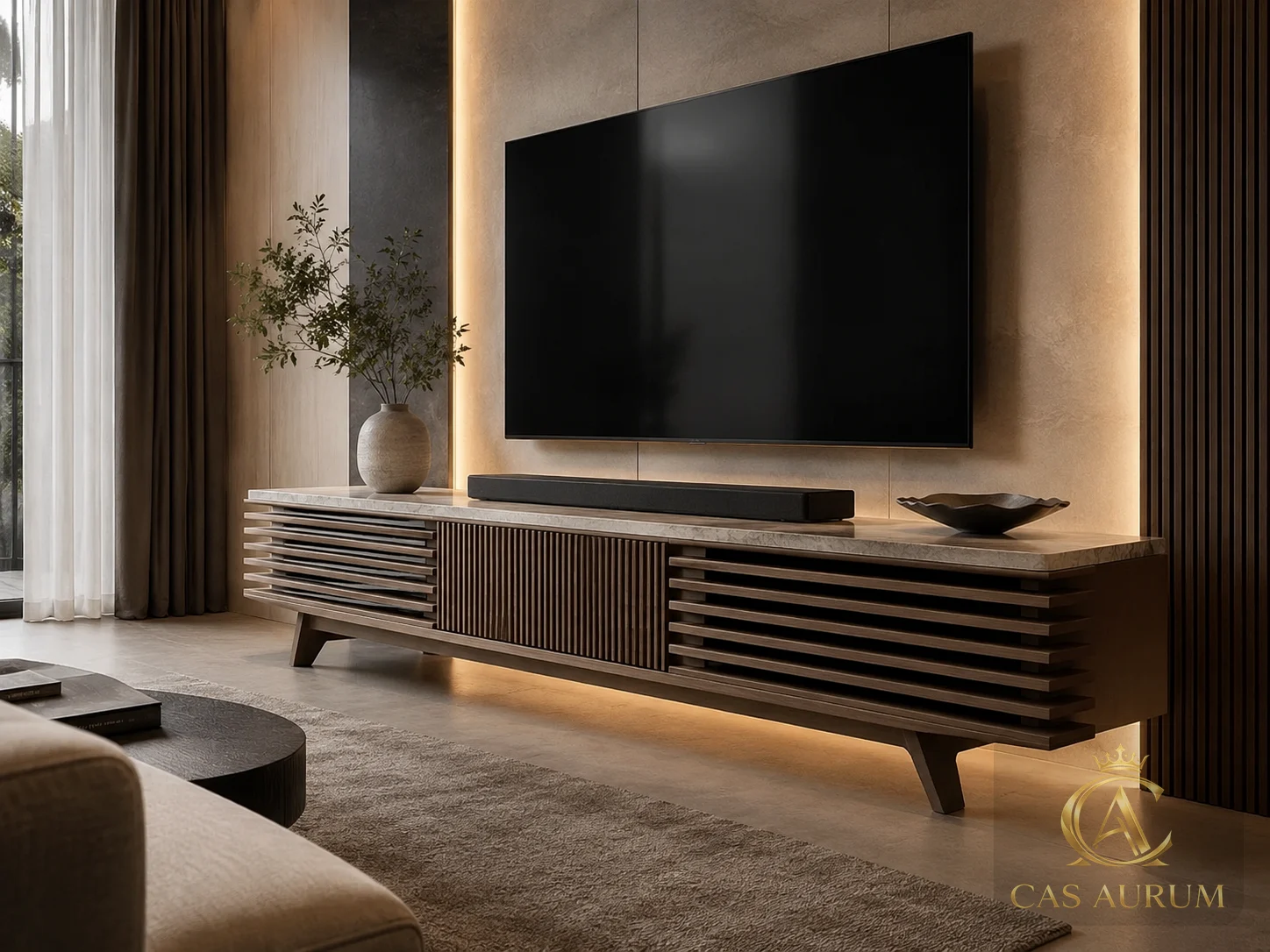 CAS AURUM completed wall panel and millwork project 6